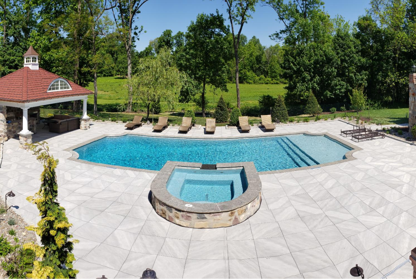 Alta Design provided Civil Engineering & Land Development, Structural Engineering, Land Survey, and Plumbing Design services for this project. Concept and construction by Armond Aquatech Pools, Inc.