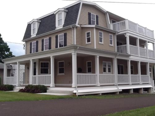 Here is a renovation/addition that is almost complete in the Jenkintown section of Abington, Pennsylvania. Alta Design was the Architectural, Civil, and Structural Engineer. The building was a single family home and it was converted into three apartments.