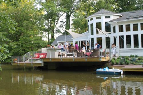 An outdoor living space in Montgomery County, Pennsylvania